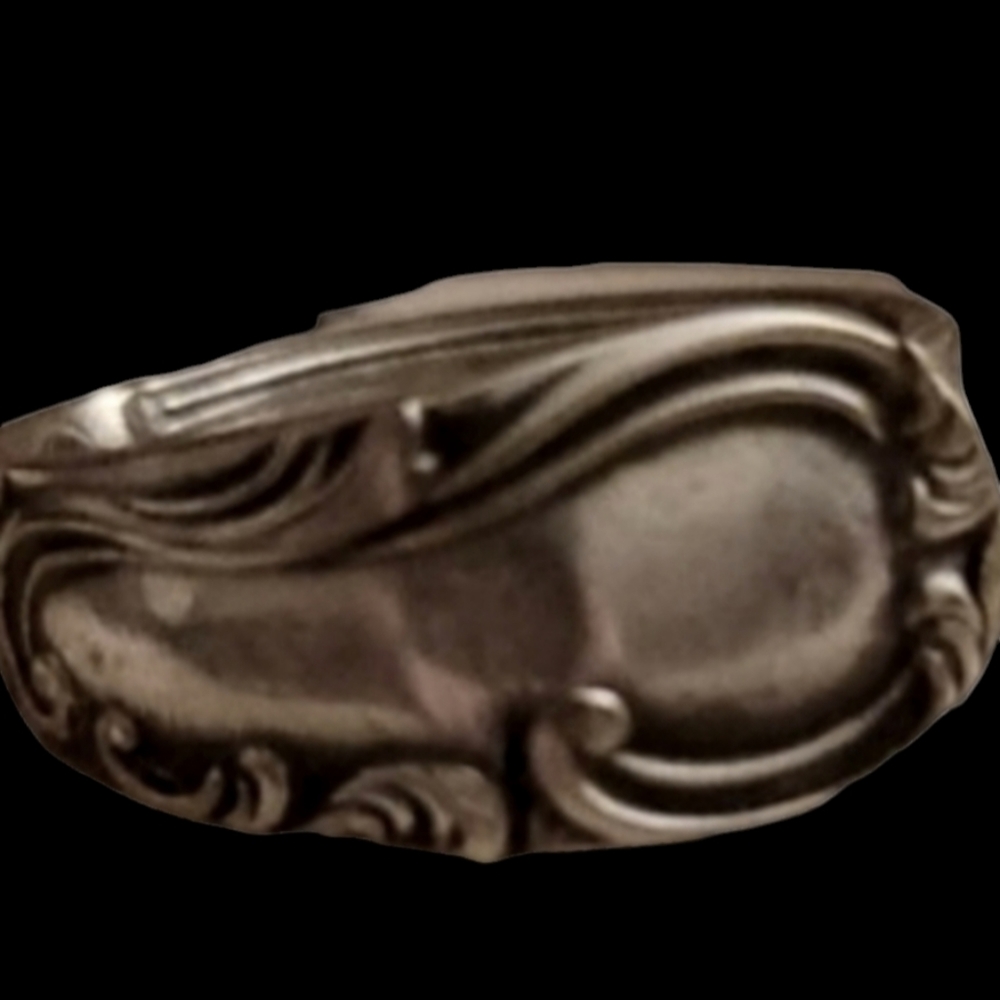 Victorian Hand Forged Spoon Ring Size 10